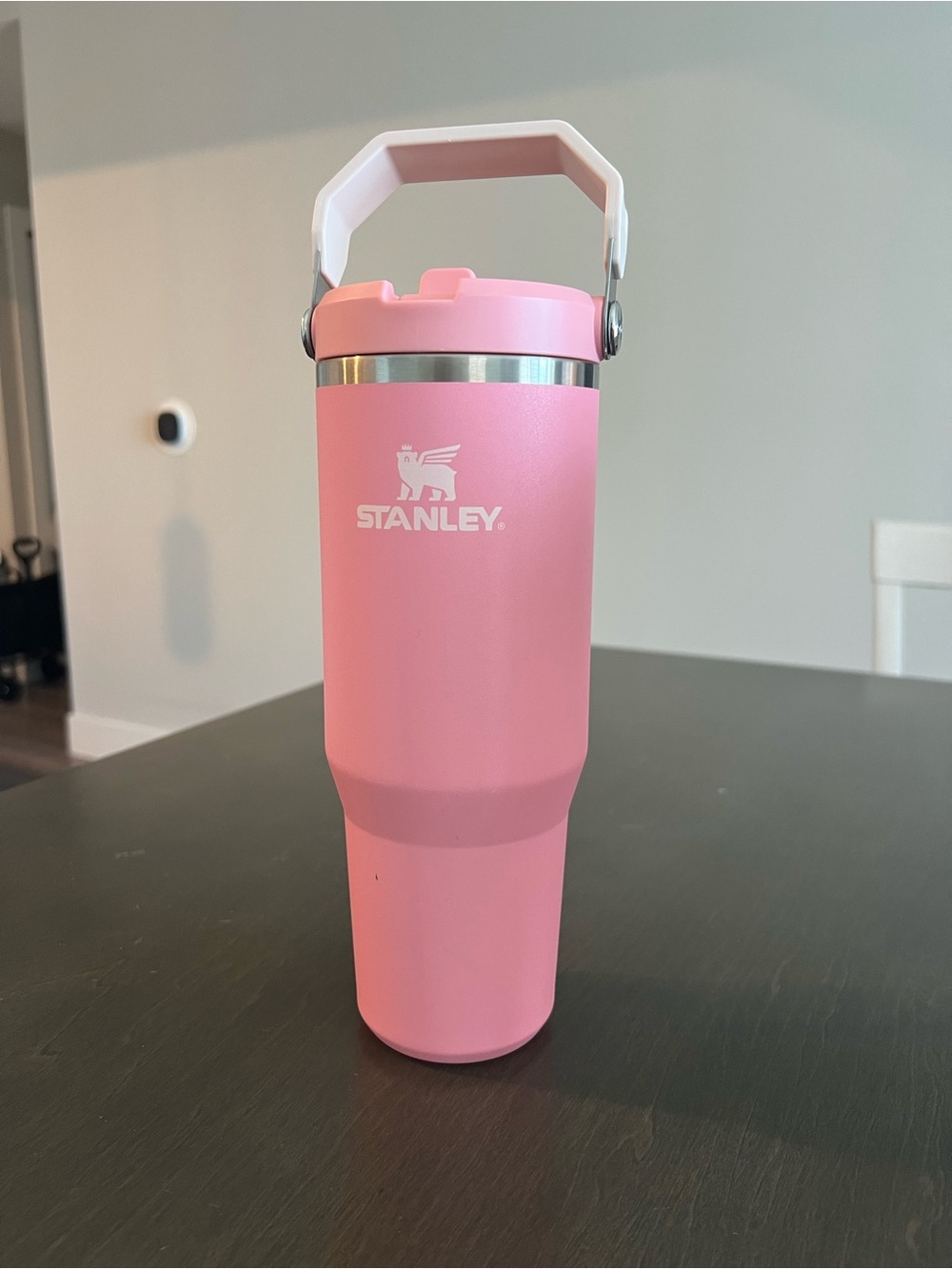 Stanley light pink Insulated Travel Tumbler with Folding Handle